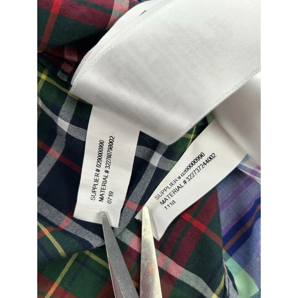 Ralph Lauren Boys Size 5 Plaid Button Down Shirts Lot of 2 Natural Stretch